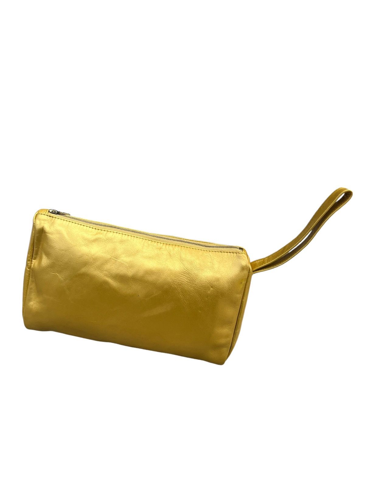 A.P.C. Vintage A.P.C. Patina Leather Yellow Gold Clutch Bag Size ONE SIZE - 16 Thumbnail