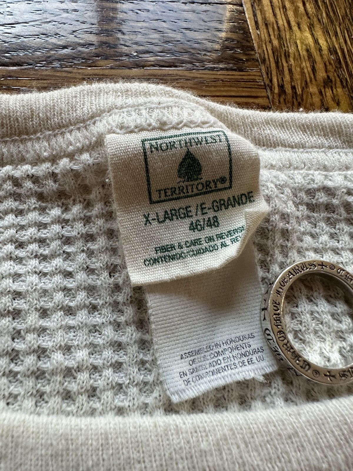 Japanese Brand Vintage Waffle Knit Thermal Shirt Size US XL / EU 56 / 4 - 4 Thumbnail