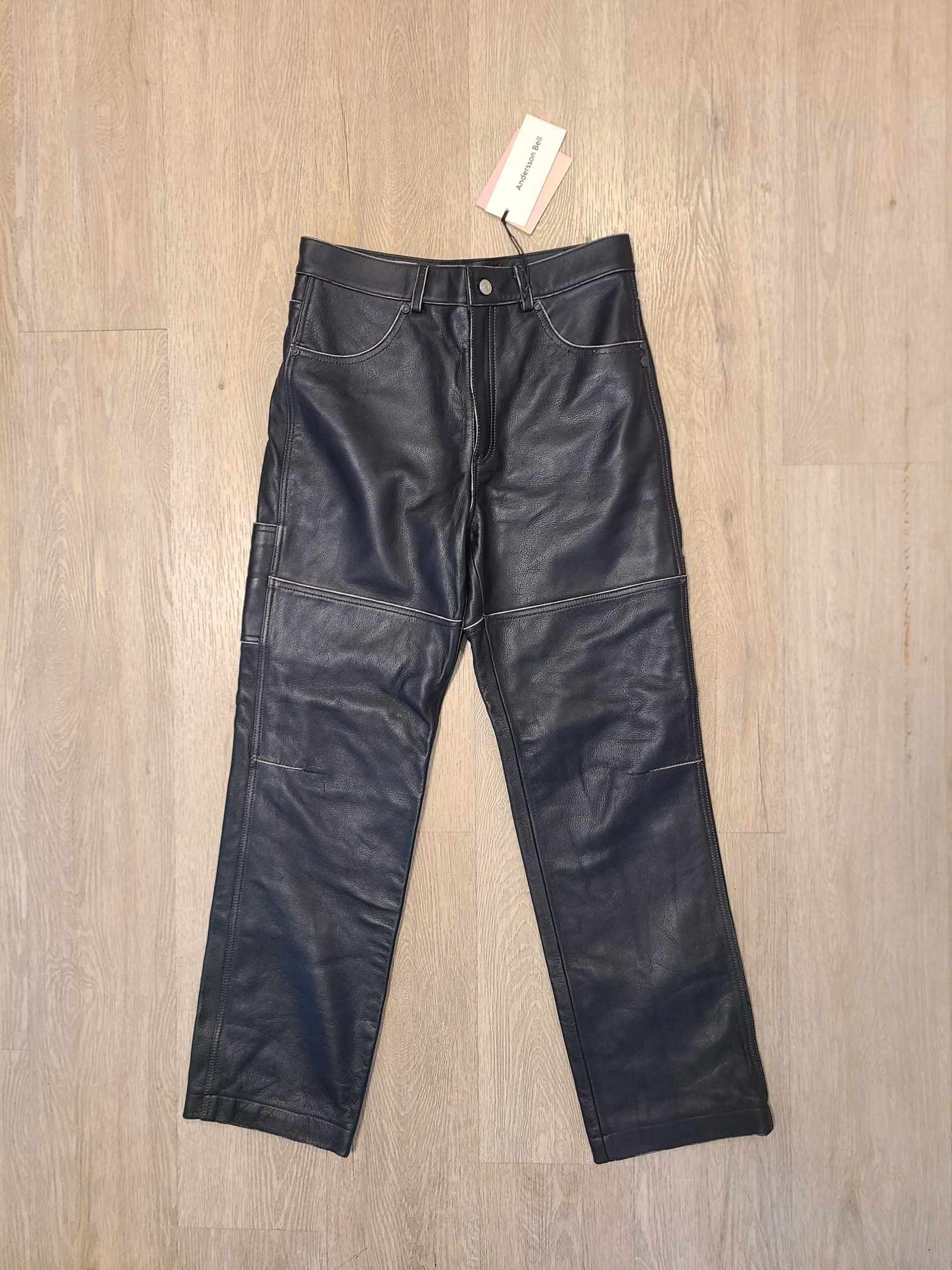 Andersson Bell Andersson Bell SSENSE Exclusive Black Leather Pants Size US 32 / EU 48 - 4 Thumbnail
