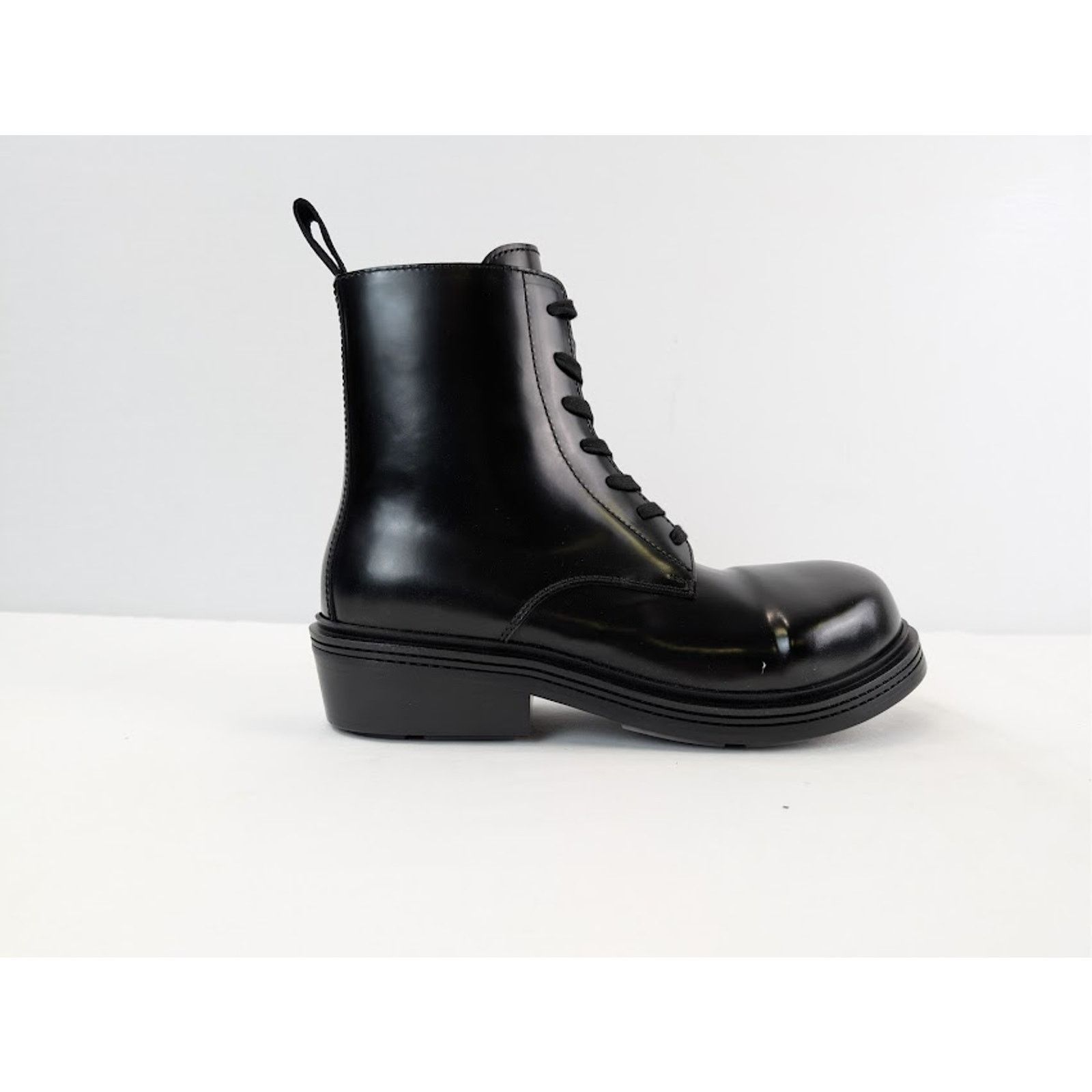Bottega Veneta o1rshd1 Fireman Ankle Boots in Brushed Vinyl Black Size US 10 / EU 43 - 4 Thumbnail