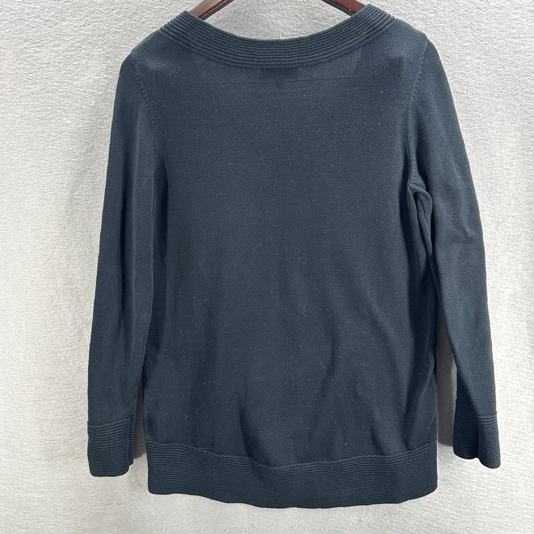 Vintage Kinross Kinross Sweater Womens Small BLue Long Sleeve V Neck Quiet Luxury Cottagecore Size S / US 4 / IT 40 - 4 Thumbnail