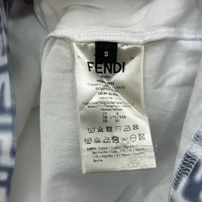 Fendi Fendi Gradient double F round neck T-shirt Size US S / EU 44-46 / 1 - 6 Thumbnail