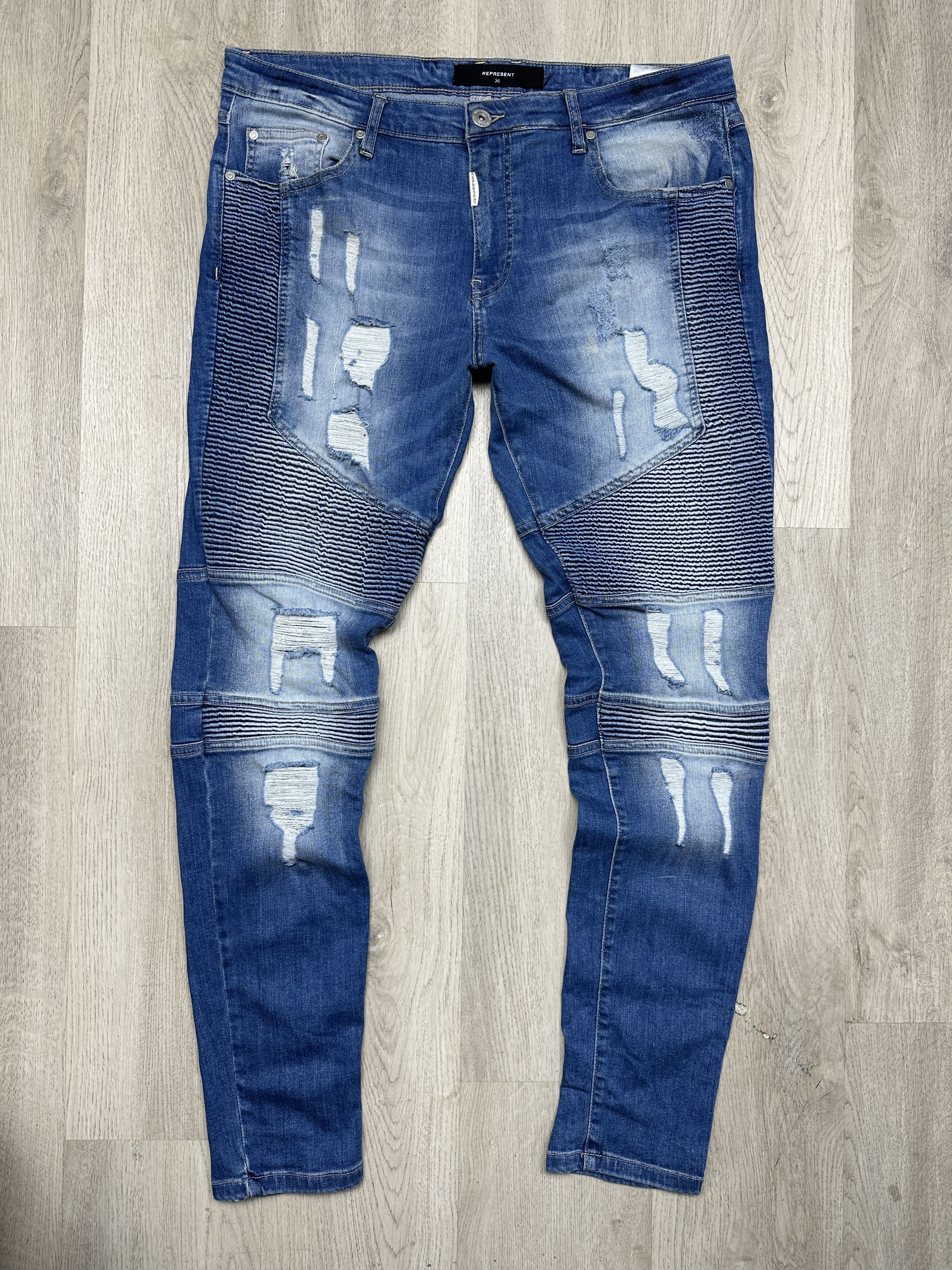 Represent Clo. Represent Mens Biker Denim Pants Jeans Size US 36 / EU 52 - 1 Thumbnail