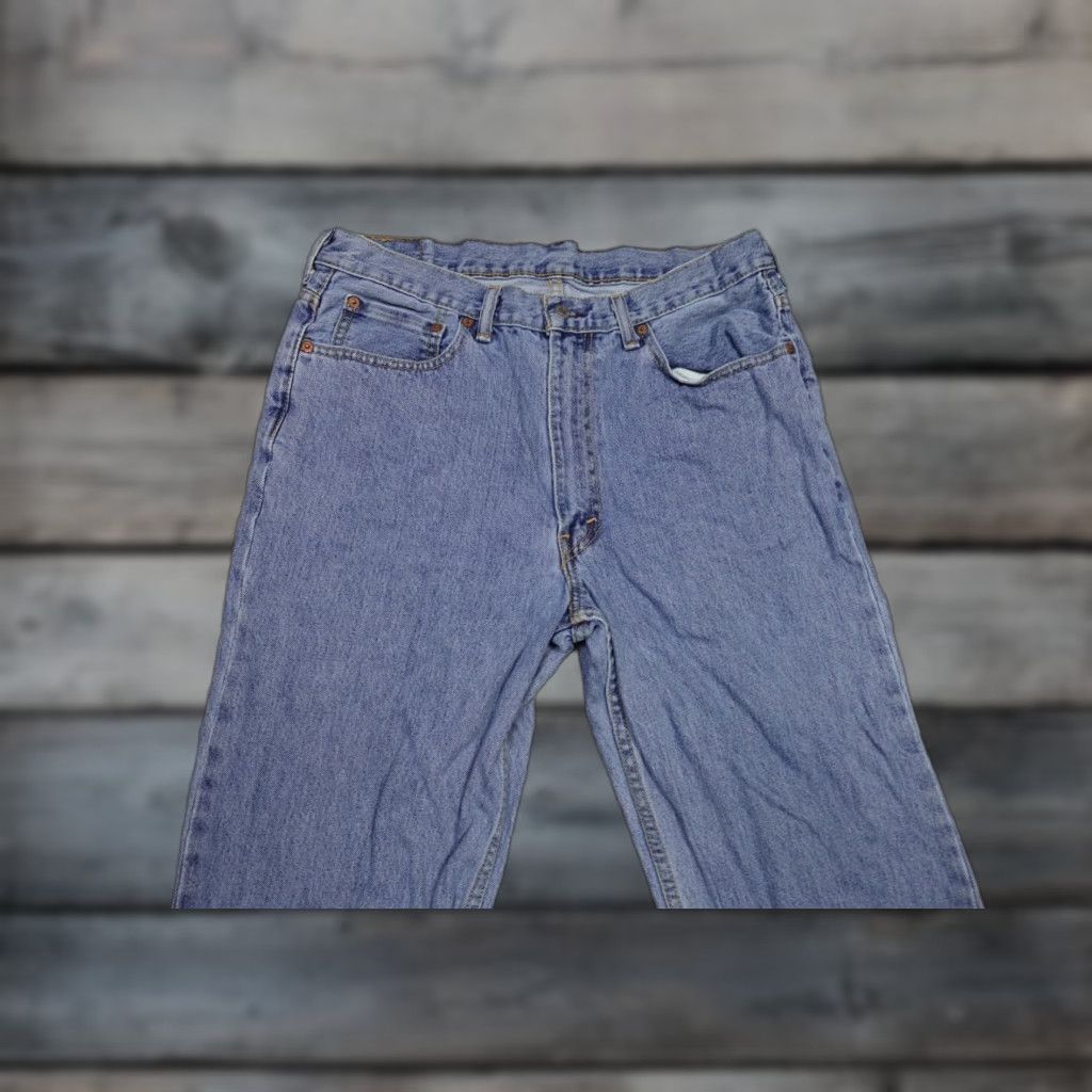 Levi's VINTAGE Levi's 550 Jeans Mens 36x30 Blue Relaxed Fit Light Wash Western Cowboy Rancher Jeans Size US 36 / EU 52 - 1 Thumbnail