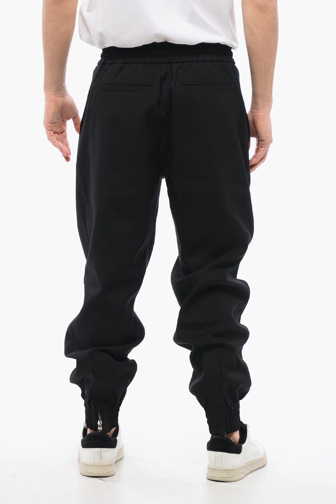 Alexander McQueen og1mm0925 Wool Cuffed Pant in Black Size US 32 / EU 48 - 2 Thumbnail