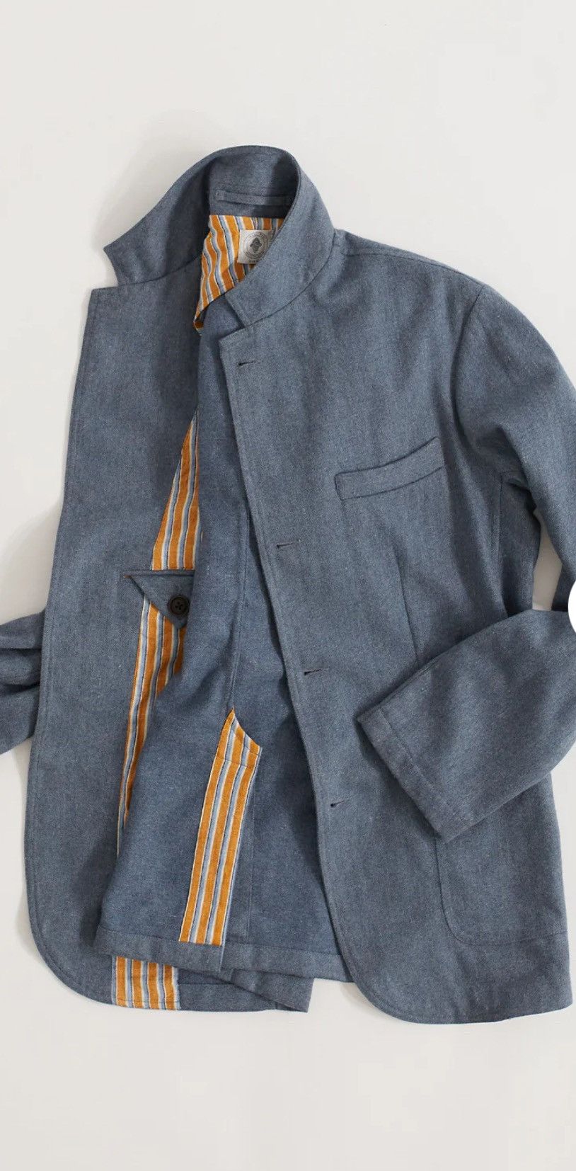 18 East Osman Suit - CADET BLUE HANDWOVEN Size 42R - 3 Thumbnail