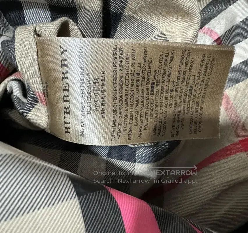 Burberry Burberry Women's Colorful Cotton Logo Trench Coat. Size M / US 6-8 / IT 42-44 - 5 Thumbnail