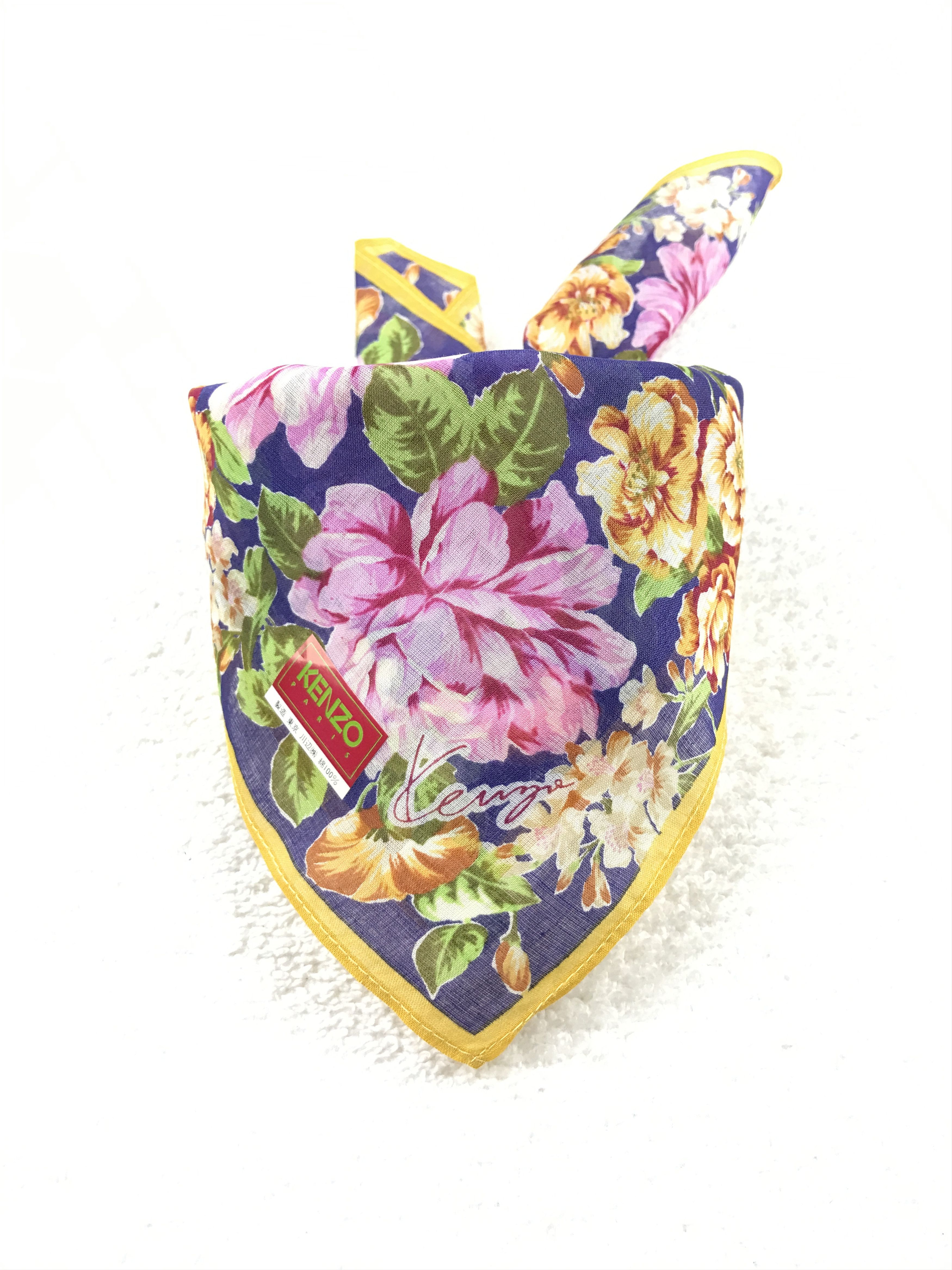 Japanese Brand × Kenzo × Vintage Vintage Kenzo Bandana Neckerchief Handkerchief Size ONE SIZE - 3 Thumbnail
