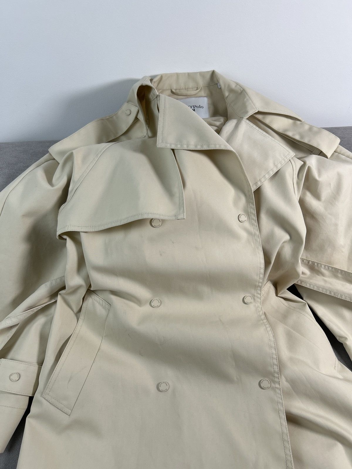 Japanese Brand × Marc O'Polo Marc O' Polo Women's Trench Coat Jacket Size S / US 4 / IT 40 - 8 Thumbnail