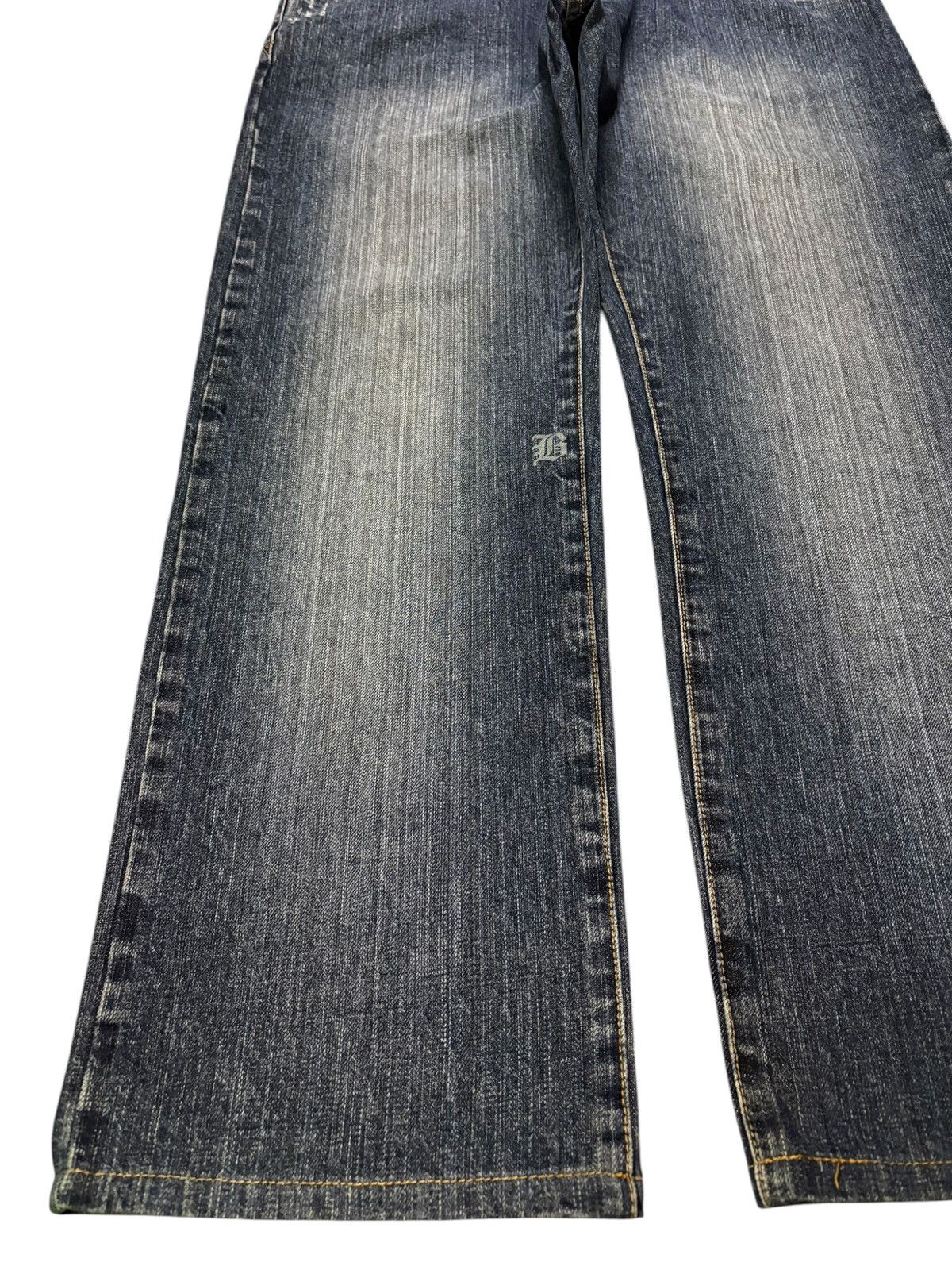 Billabong Vintage Billabong Button Fly Mud Wash Patched Baggy Jeans Size US 33 - 6 Thumbnail