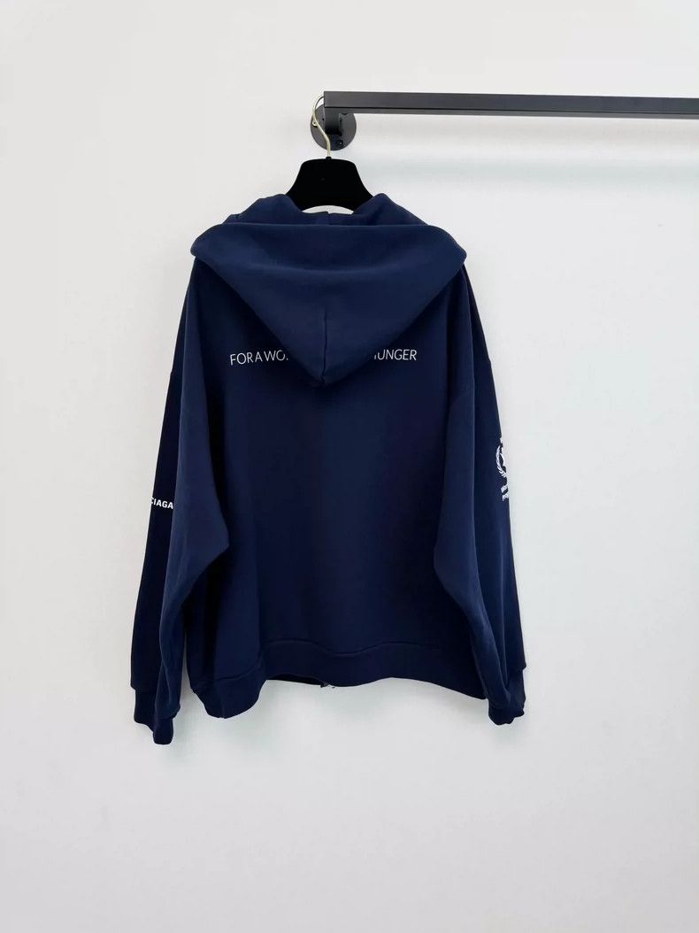Balenciaga Balenciaga Navy blue coat Size S / US 4 / IT 40 - 4 Thumbnail