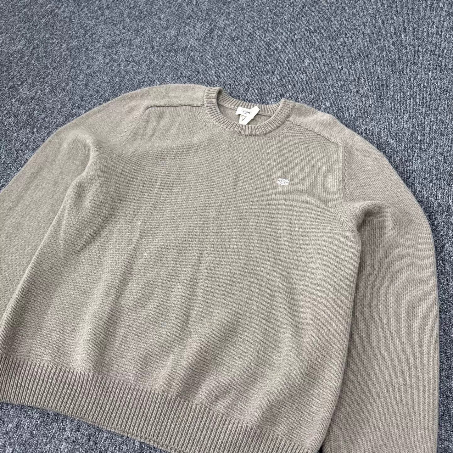 Celine Celine Triomphe Embroidered Chunky Knit XL 99 New Size US XL / EU 56 / 4 - 4 Thumbnail