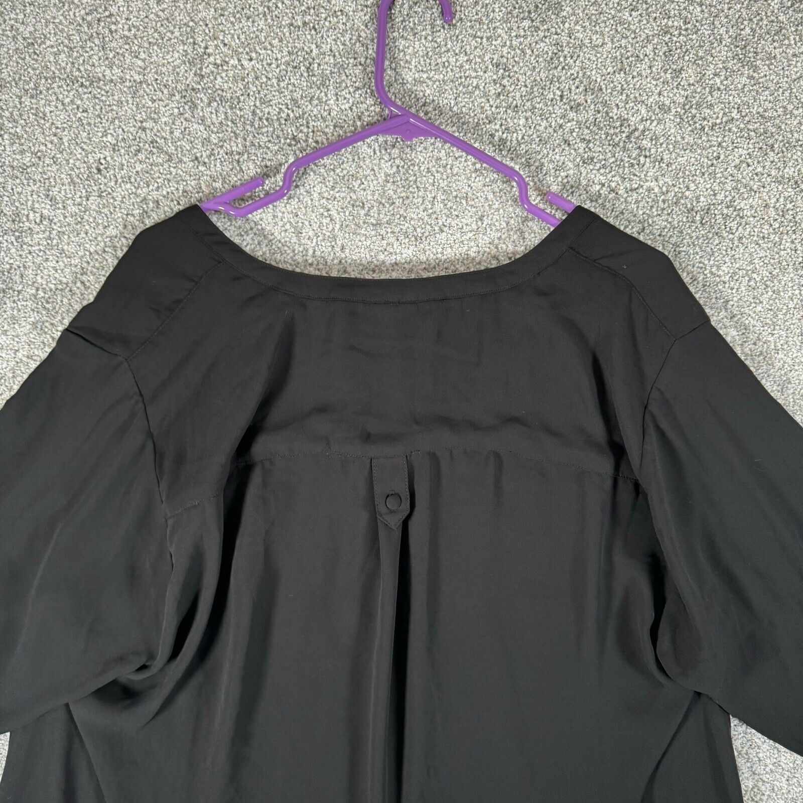 Other Torrid Harper Semi Sheer Top 3X Plus Hi-Lo Roll Tab Witchy Size 3XL / US 20-22 - 5 Thumbnail