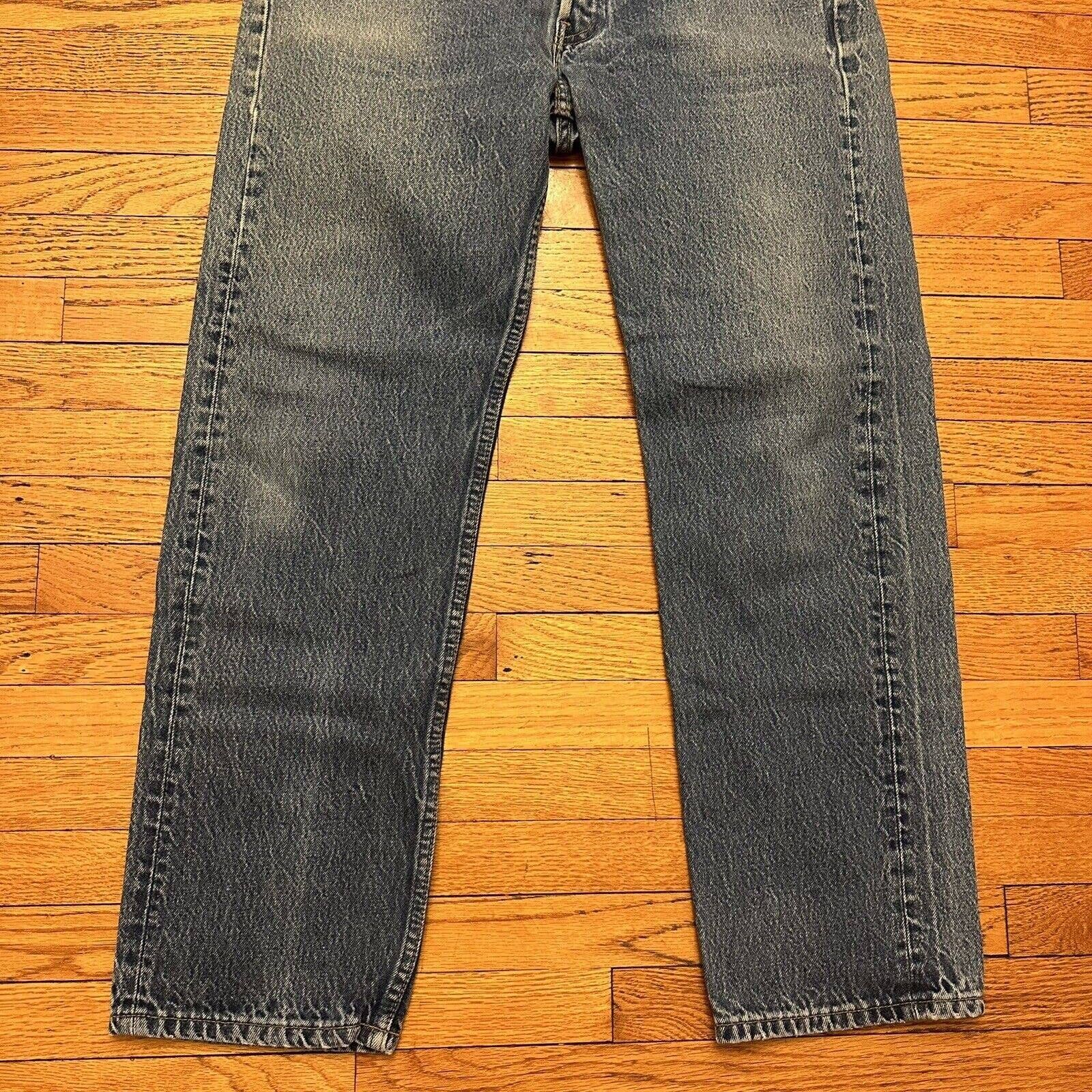 Vintage Vintage Levi’s 501 Blue Denim Jeans Size 36x34 Made In USA Size US 36 / EU 52 - 3 Thumbnail