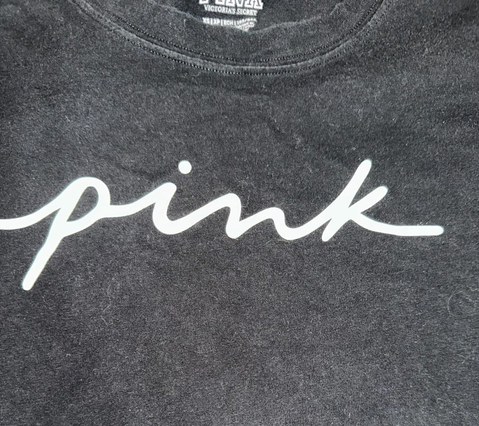 Pink PINK by VS Black Long Sleeve Tee – XS Size XS / US 0-2 / IT 36-38 - 4 Thumbnail