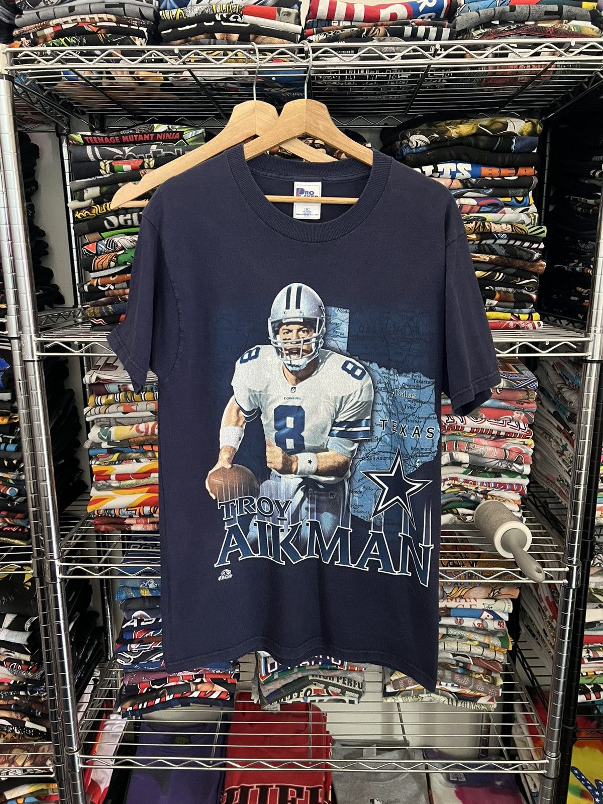 Pro Player 90s Troy Aikman Dallas Cowboys NFL Tee Size US M / EU 48-50 / 2 - 1 Thumbnail