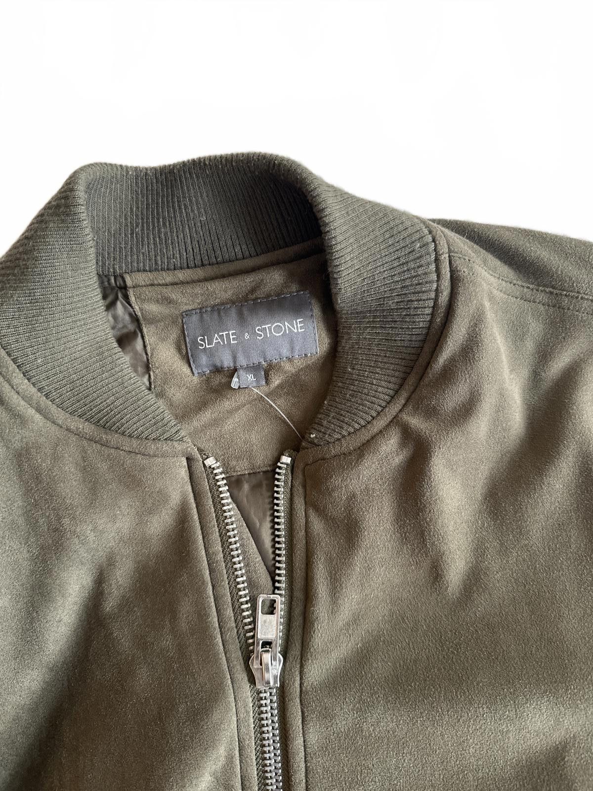 Slate & Stone Slate & Stone Bomber Jacket – Men’s Size XL (Olive Green) Size US XL / EU 56 / 4 - 2 Thumbnail
