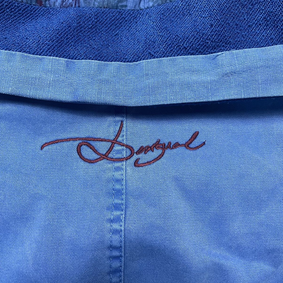 Desigual × Japanese Brand × Vintage Desigual Cropped Art Blue Jacket Avant-Garde Luxury Size M / US 6-8 / IT 42-44 - 11 Thumbnail