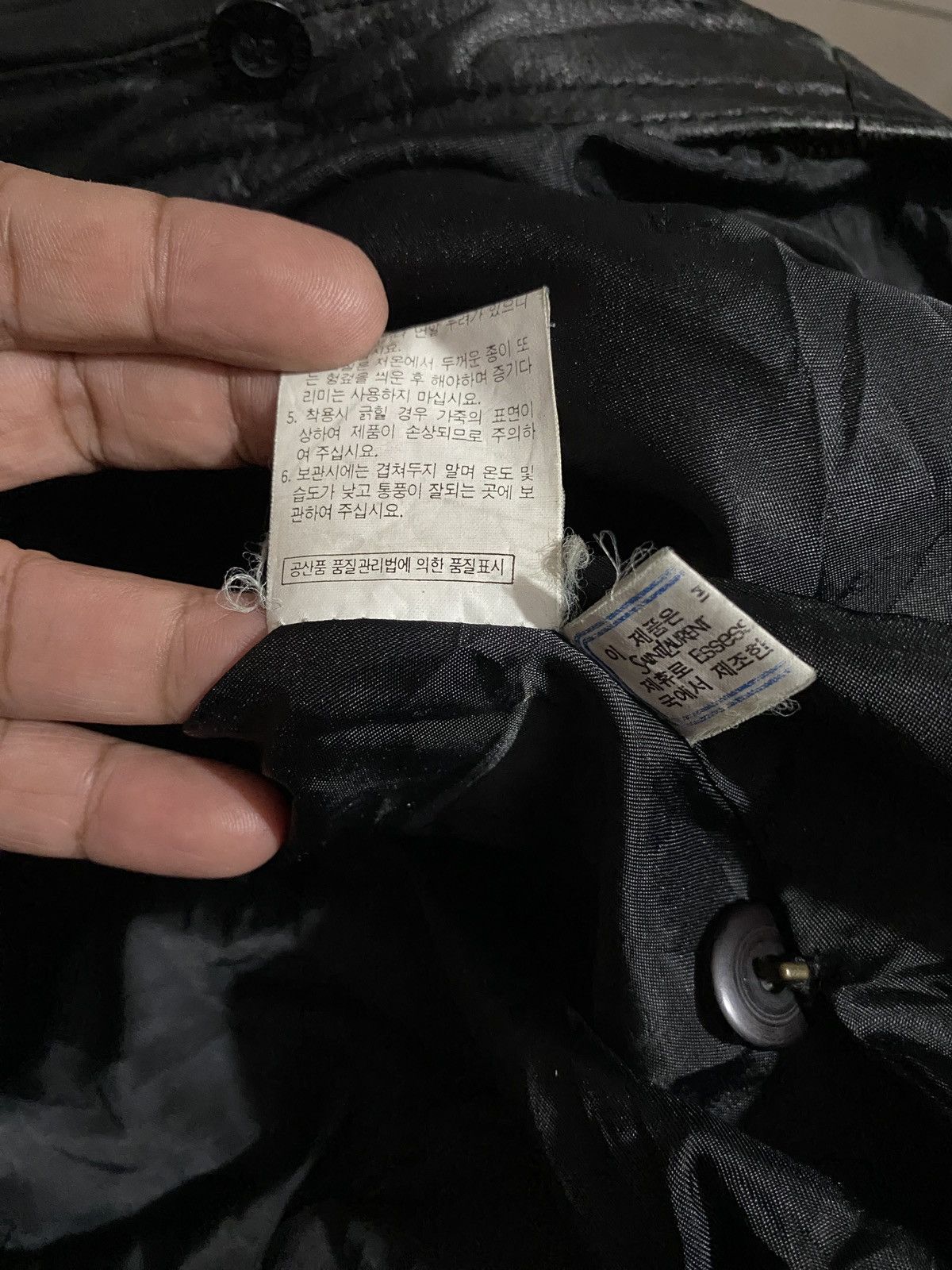 Yves Saint Laurent Vintage YvesSaintLaurent Black Sheepskin Leather zip up Size US L / EU 52-54 / 3 - 16 Thumbnail
