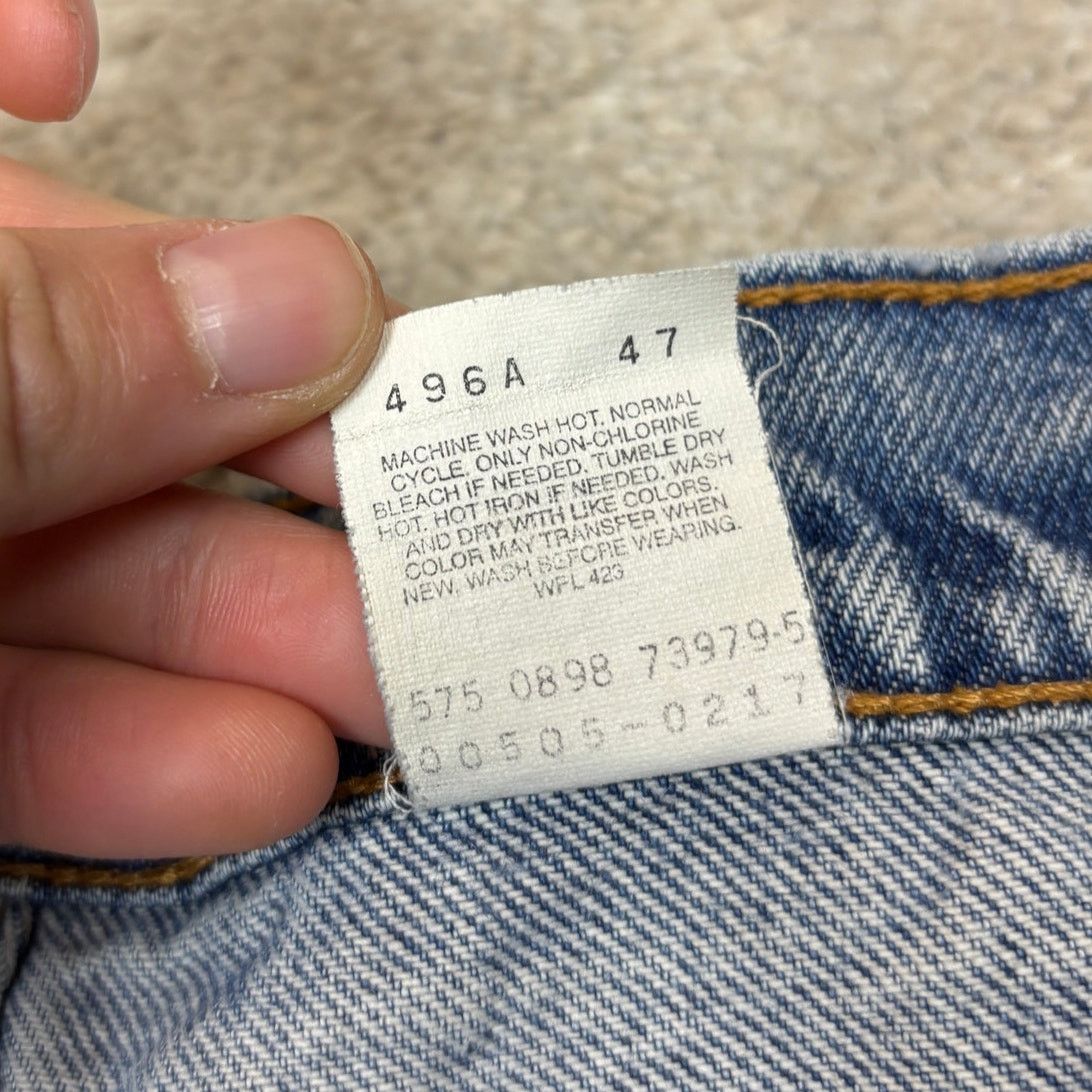 Levi's × Vintage Vintage 90s Levi's 505 Regular Fit Straight Leg Jeans 36x30 Size US 36 / EU 52 - 8 Thumbnail