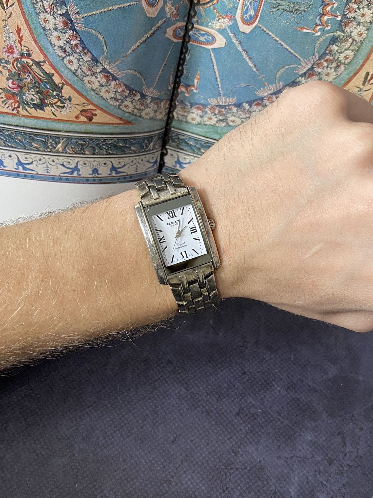 Japanese Brand OMAX Quartz Vintage Rectangular Watch Size ONE SIZE - 19 Thumbnail