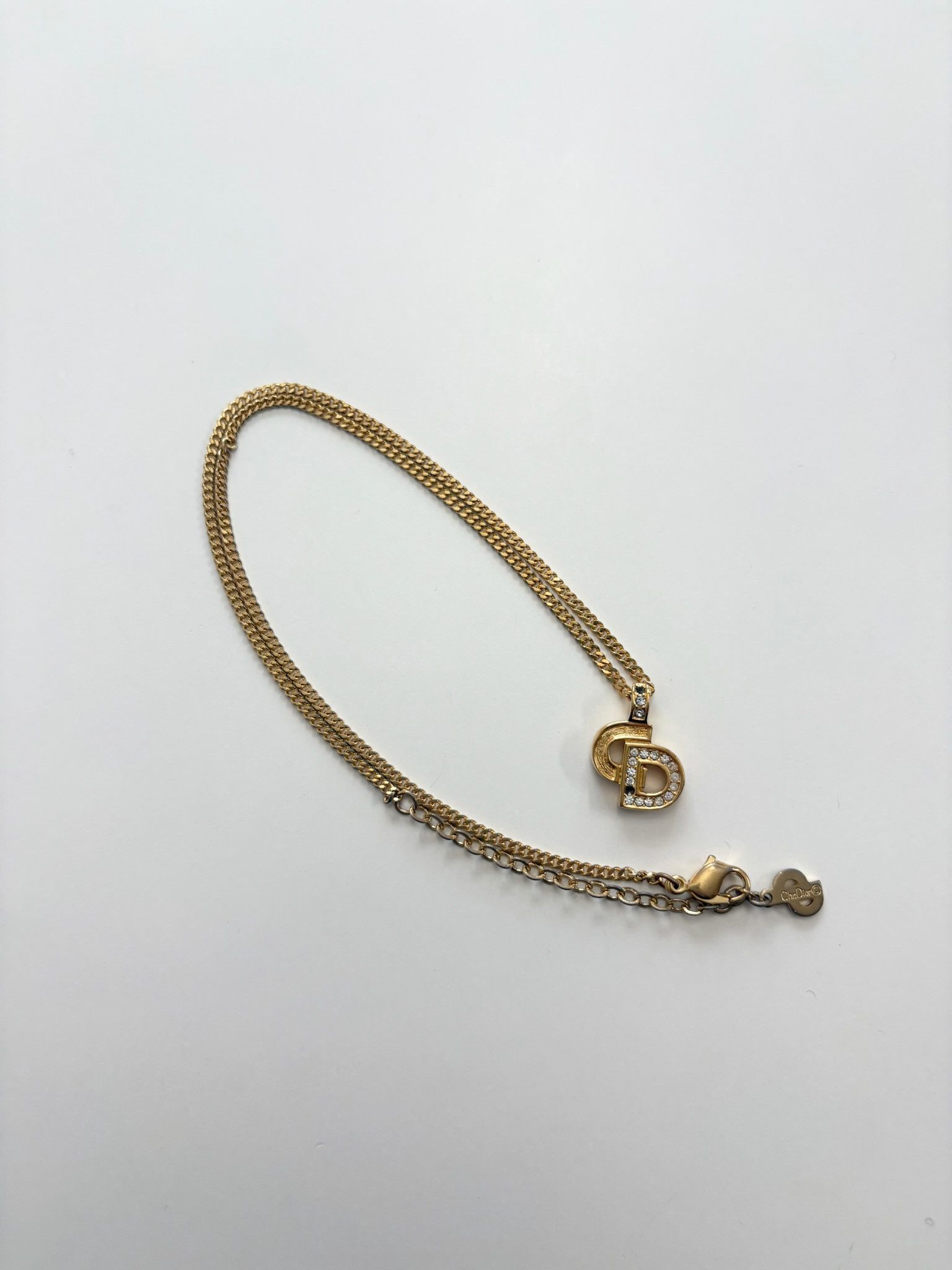 Dior Dior CD Logo Pendant Necklace – Gold Tone Size ONE SIZE - 5 Thumbnail