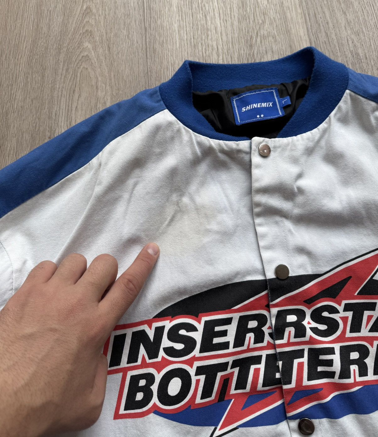 Vintage Vintage NASCAR Formula 1 Interstate Botteries Racing Jacket Size US L / EU 52-54 / 3 - 7 Thumbnail