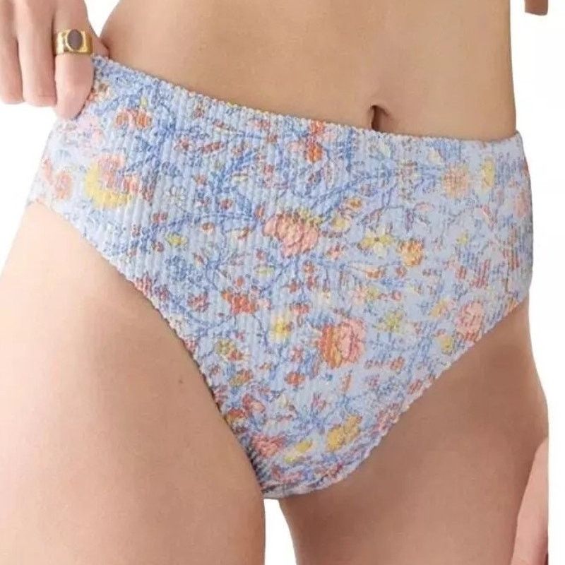 J.Crew NWT J. Crew Scrunchie high-rise bikini bottom Plus Size 2X Size ONE SIZE - 1 Thumbnail