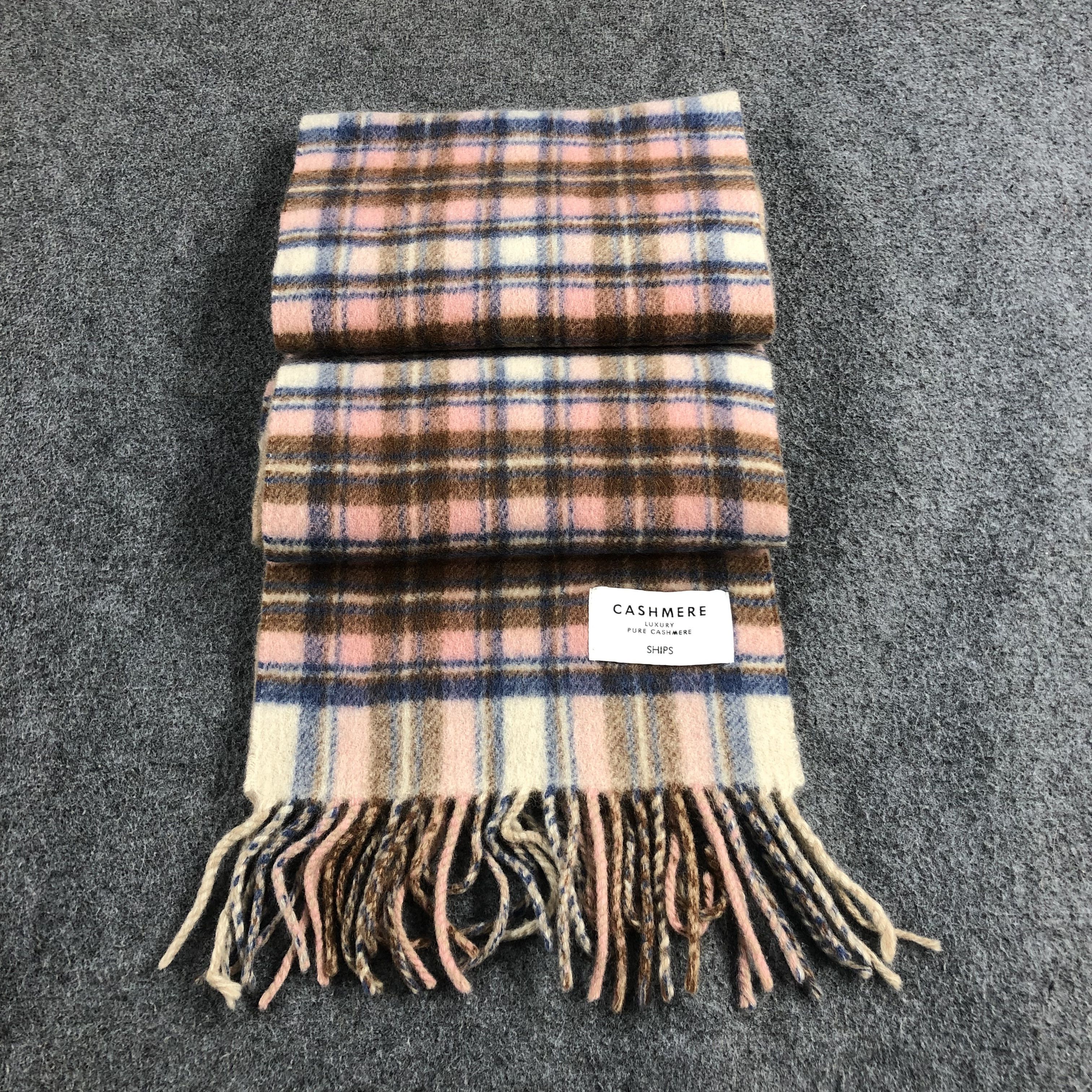SHIPS Ships Tartan Cashmere Scarf Muffler V667 Size ONE SIZE - 2 Thumbnail