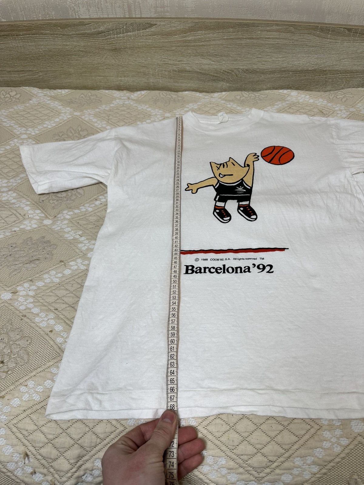USA Olympics 🔥 1992 RARE Kobi Olympic Games Barcelona Basketball T Shirt Size US XL / EU 56 / 4 - 10 Thumbnail