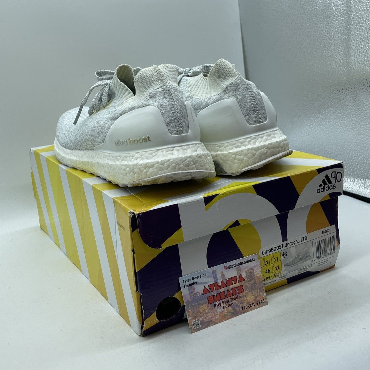 Adidas Ultra uncaged triple white Size US 11.5 / EU 44-45 - 4 Thumbnail