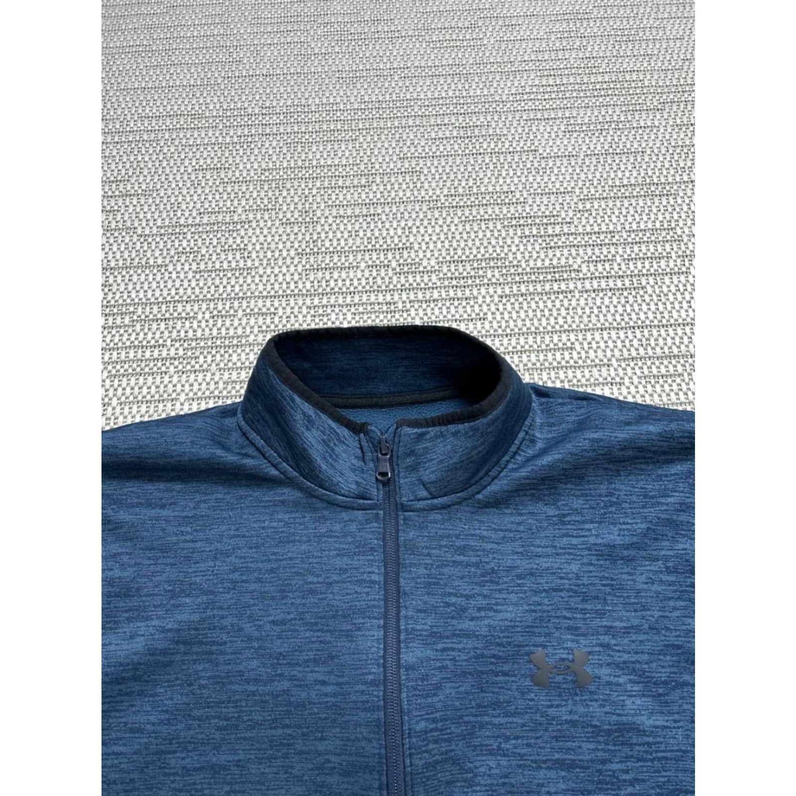 Under Armour Under Armour Sweater Mens Large Blue Coldgear Running Quarter Zip Shirt Size US L / EU 52-54 / 3 - 2 Thumbnail