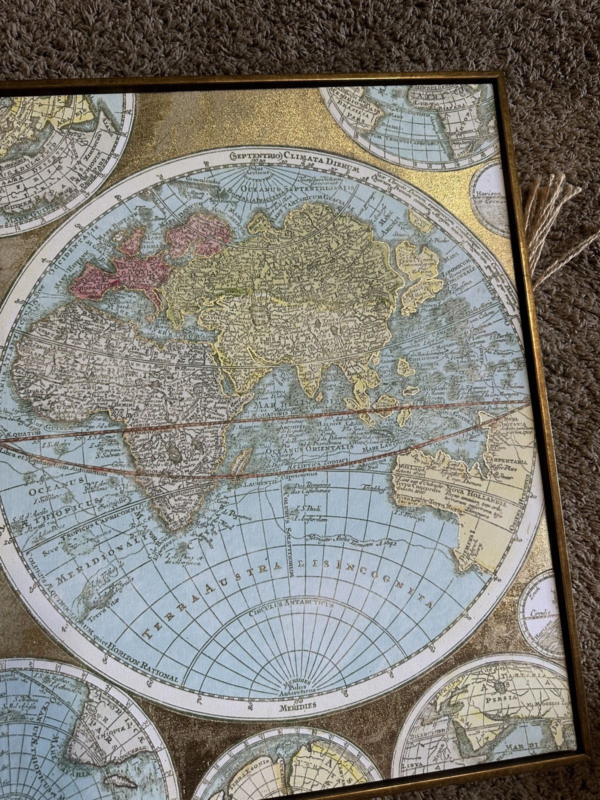 Other Vintage Ancient World Map w/ gold frame Size US L / EU 52-54 / 3 - 3 Thumbnail