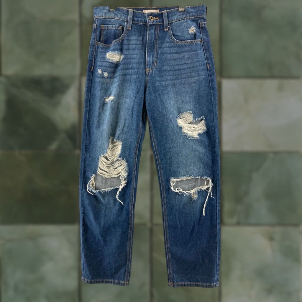 Vintage VINTAGE Altar'd State Jeans? High Rise Distressed Skinny Blue 26 Women's Denim 5-Pocket Style Size 26" / US 2 / IT 38 - 1 Thumbnail