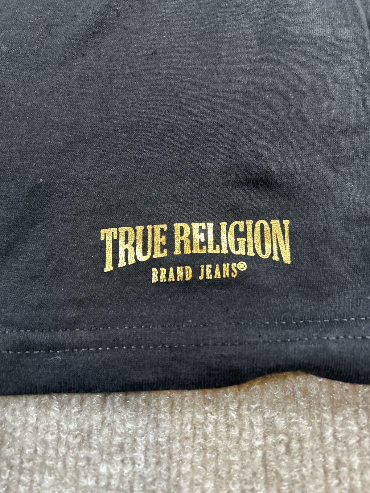 True Religion True Religion Men’s Black Gold Logo T-Shirt Size Large 0068 Size US L / EU 52-54 / 3 - 2 Thumbnail