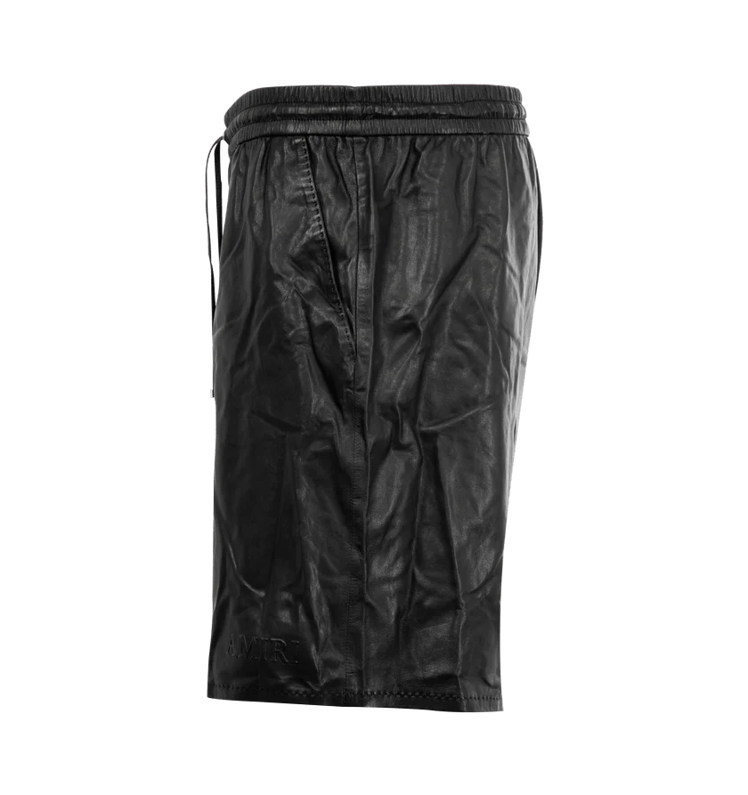 Amiri o1h1sh11225 Lightweight Leather Short in Black Size US 34 / EU 50 - 3 Thumbnail