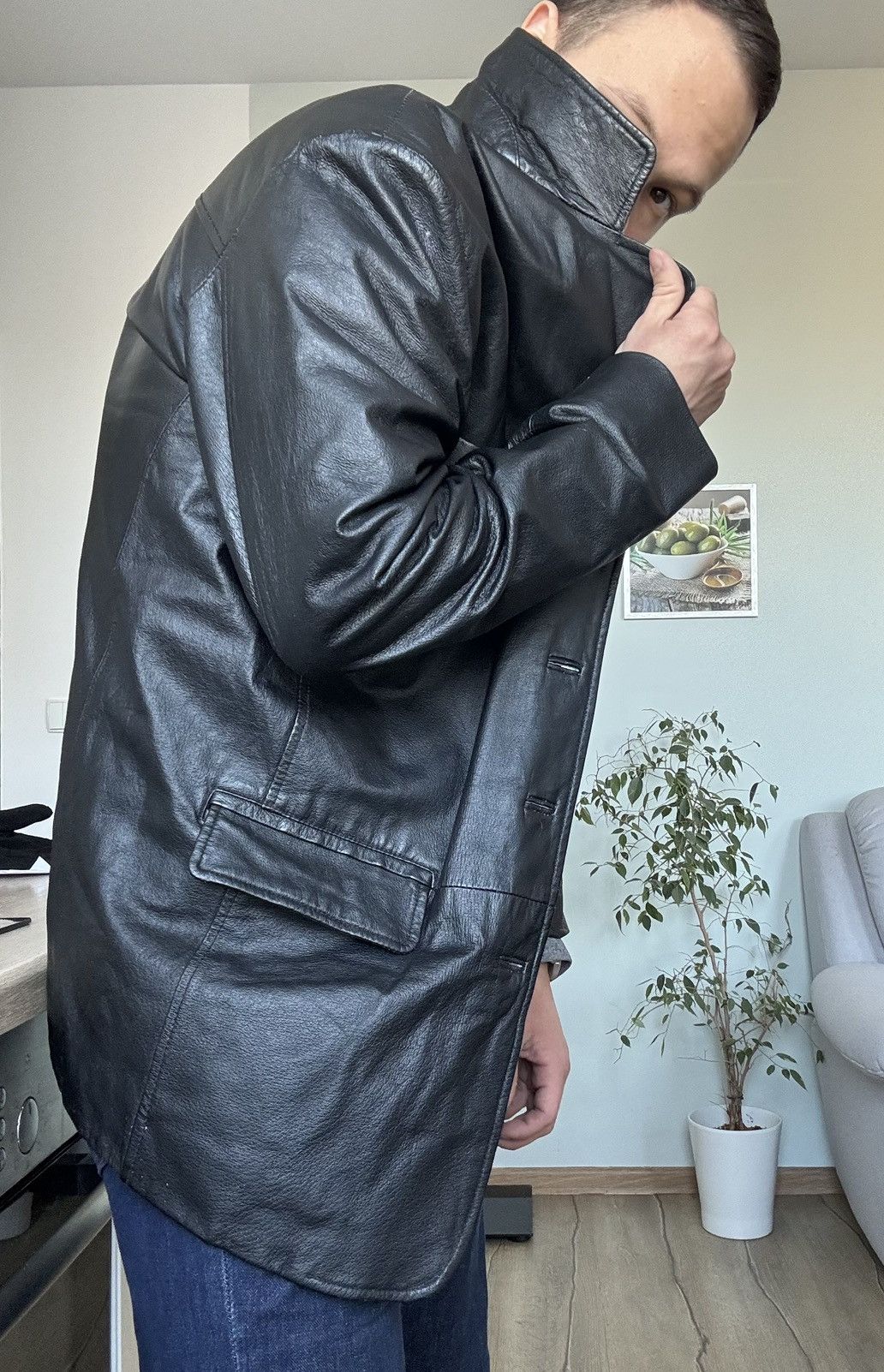 Y'2 Leather Vintage Leather Jacket y2k 2000s 90s Avangard Size US L / EU 52-54 / 3 - 9 Thumbnail