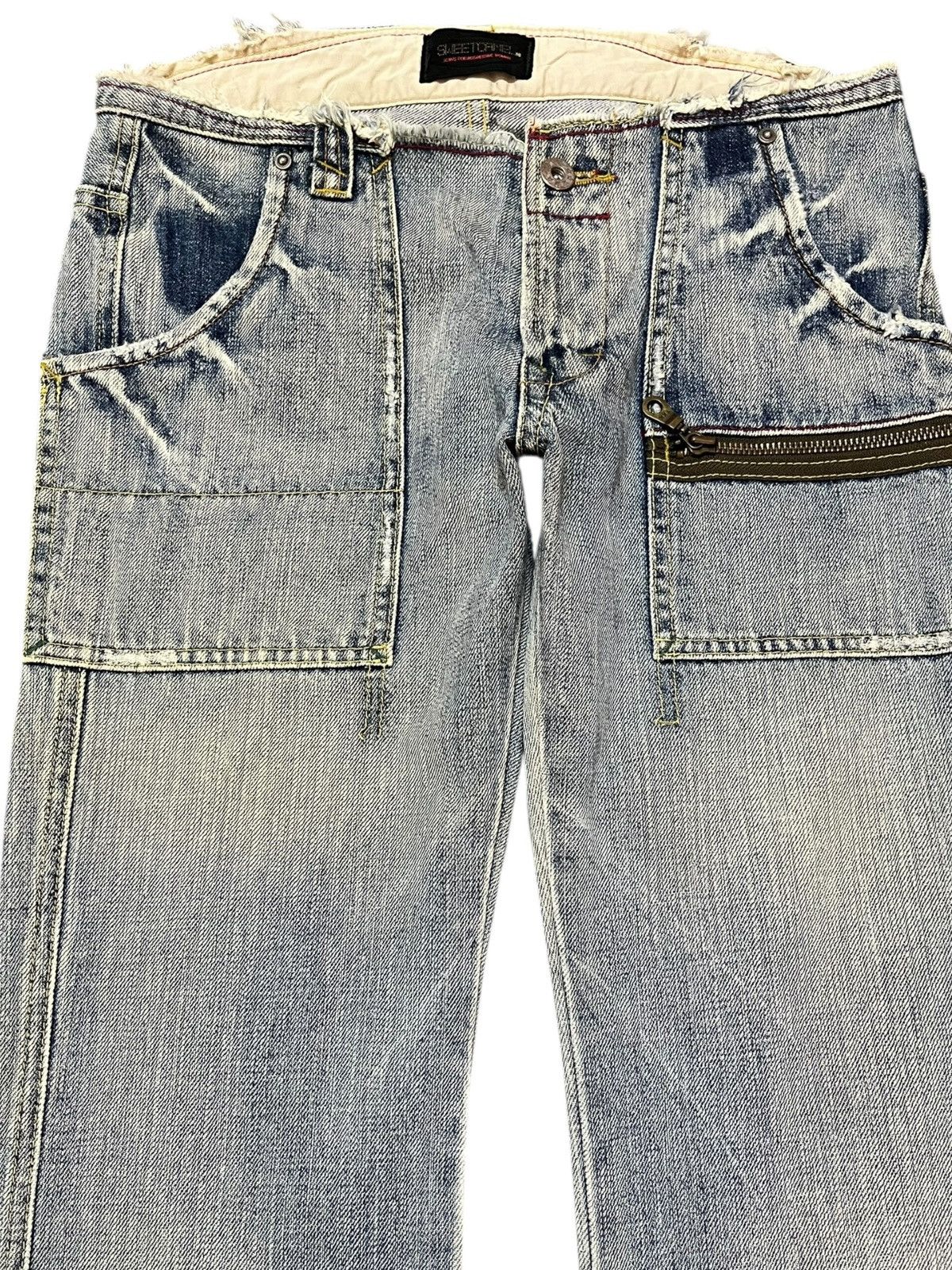 Japanese Brand Vintage Sweet Camel Flare Bootcut Buckle Belt Denim Size US 29 - 2 Thumbnail