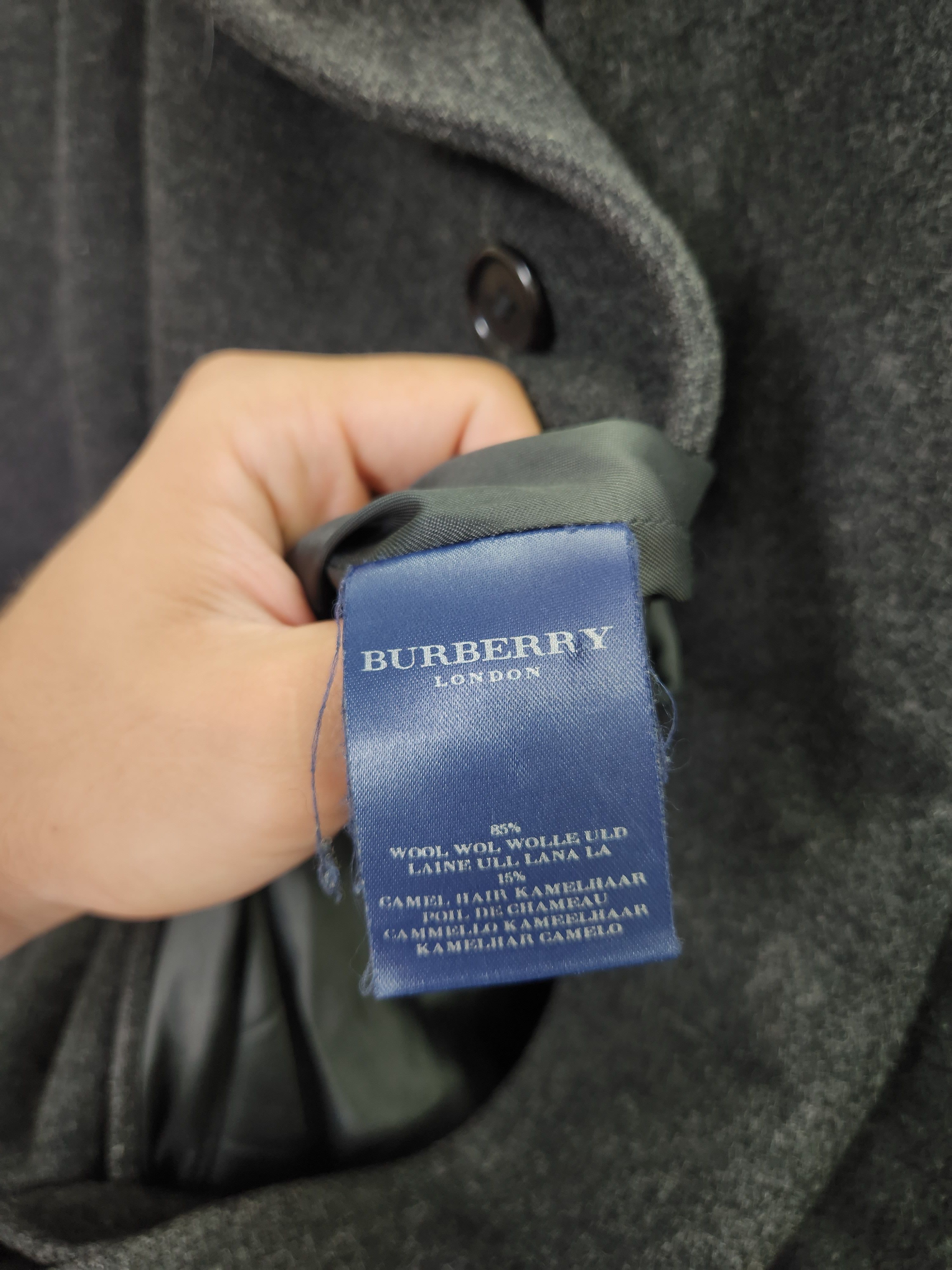Burberry Burberry london wool and camel hair overcoat button ups Size US XL / EU 56 / 4 - 14 Thumbnail