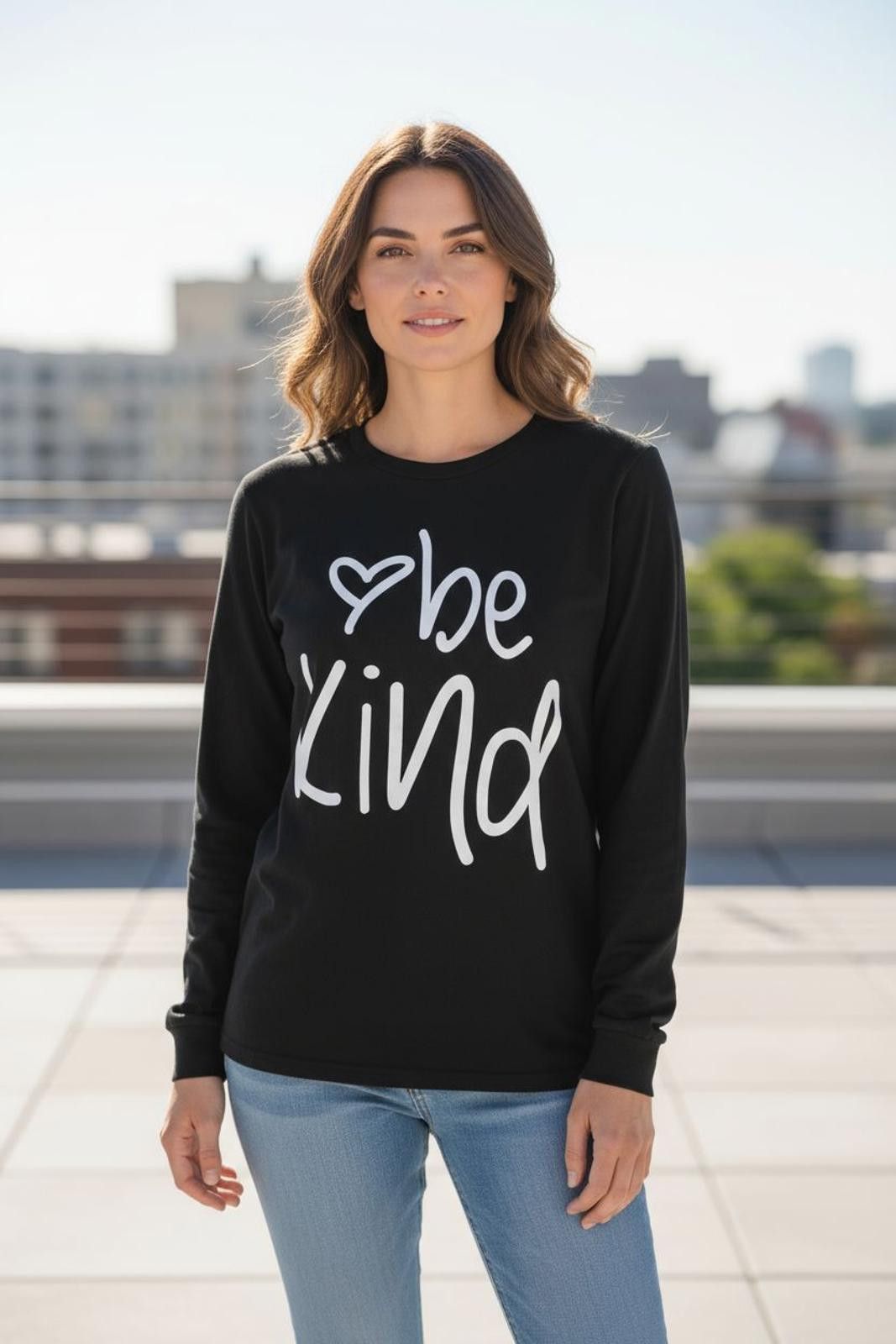 Other Pretty Garden Black Long Sleeve Graphic Shirt for Women Size M / US 6-8 / IT 42-44 - 2 Thumbnail