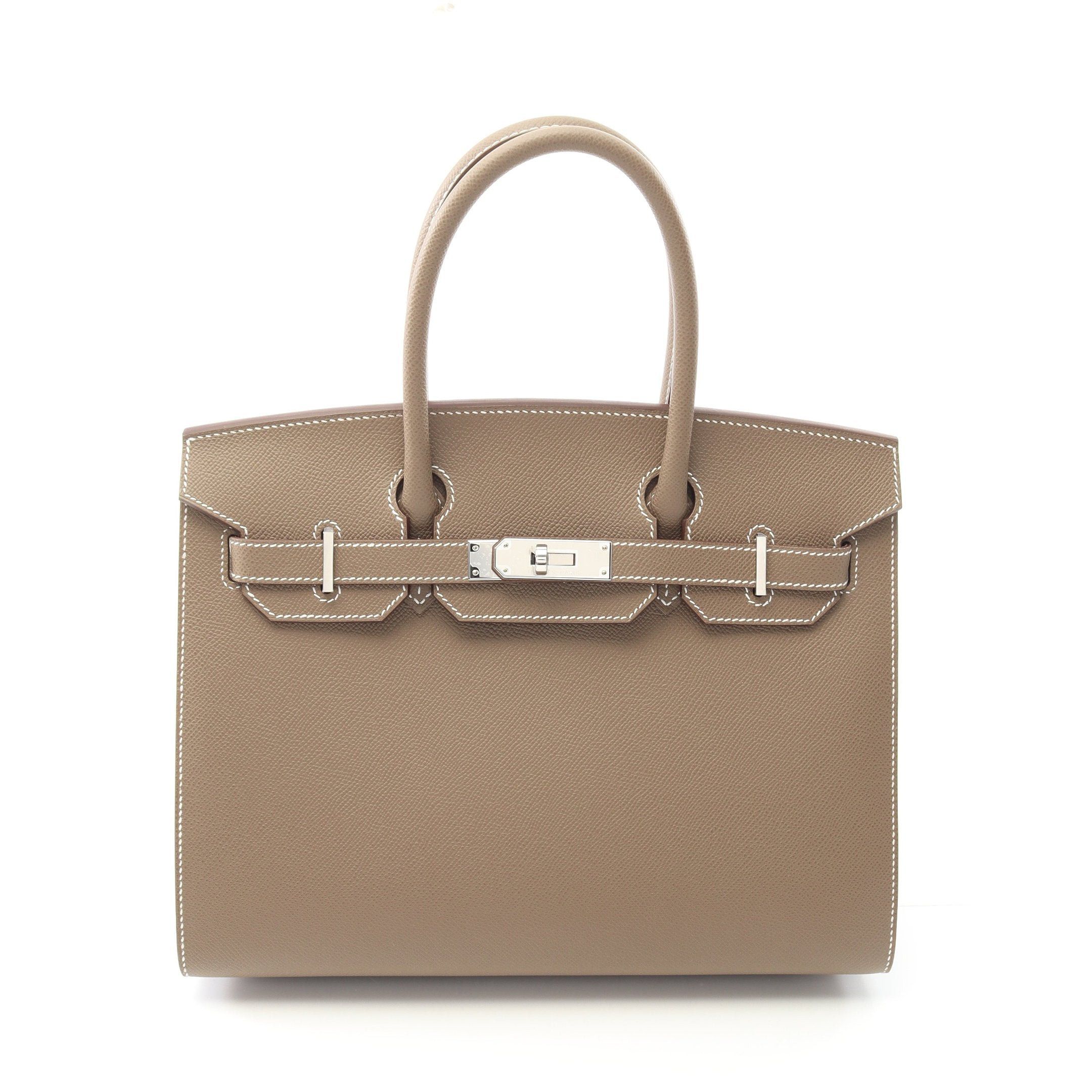 Hermes Hermes Birkin 30 Serie Etoupe Handbag Veau Epsom Gray Brown Silver Hardware K Stamp Size ONE SIZE - 1 Thumbnail