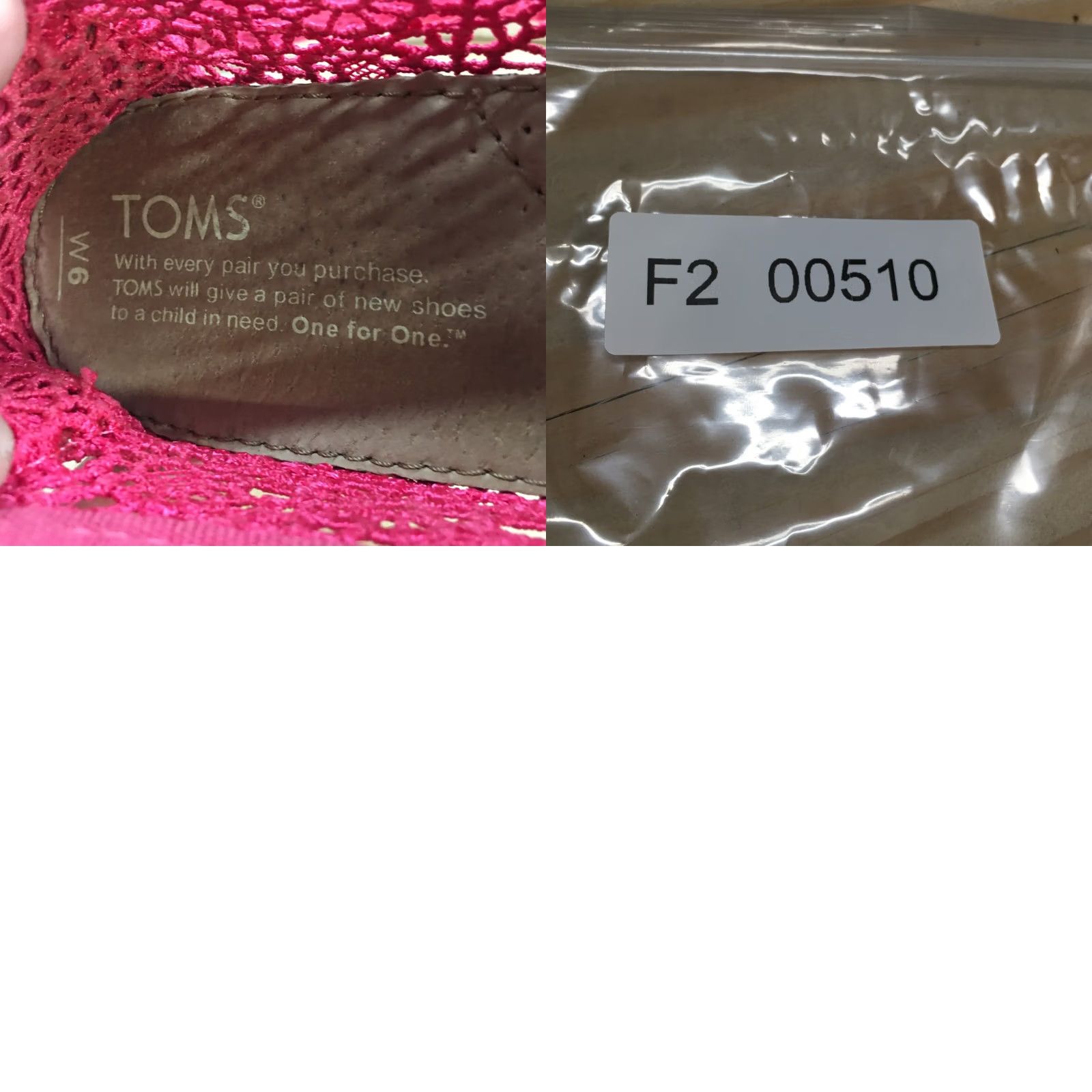 Toms TOMS Loafer Womens 6 Pink Classic Floral Crochet Slip On Flats Casual Comfort Size US 6 / IT 36 - 10 Thumbnail
