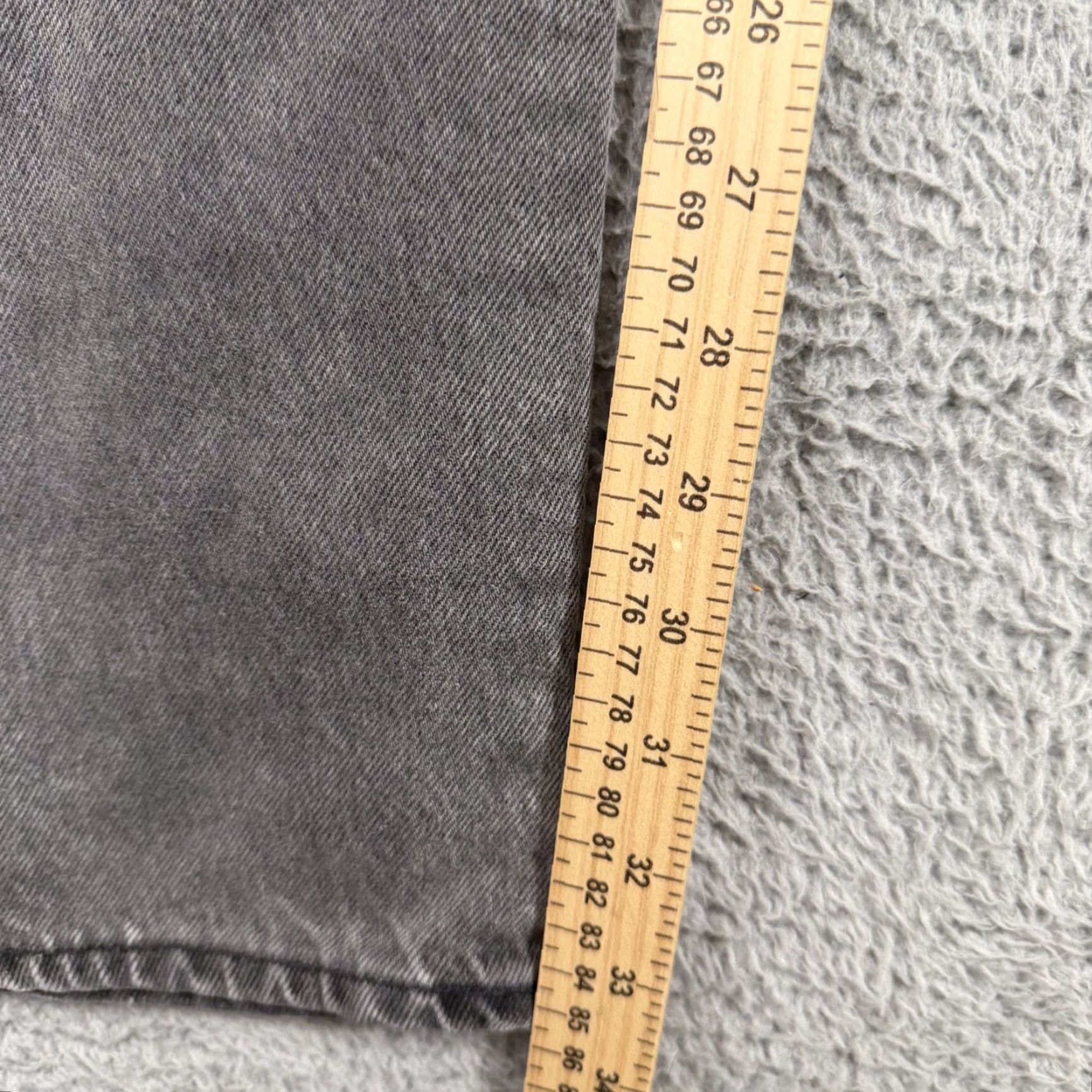 Levi's Levi's 501 Jeans Men 34x34 Gray High Rise Straight Leg Button Fly Denim Pants 93 501 Size US 34 / EU 50 - 3 Thumbnail