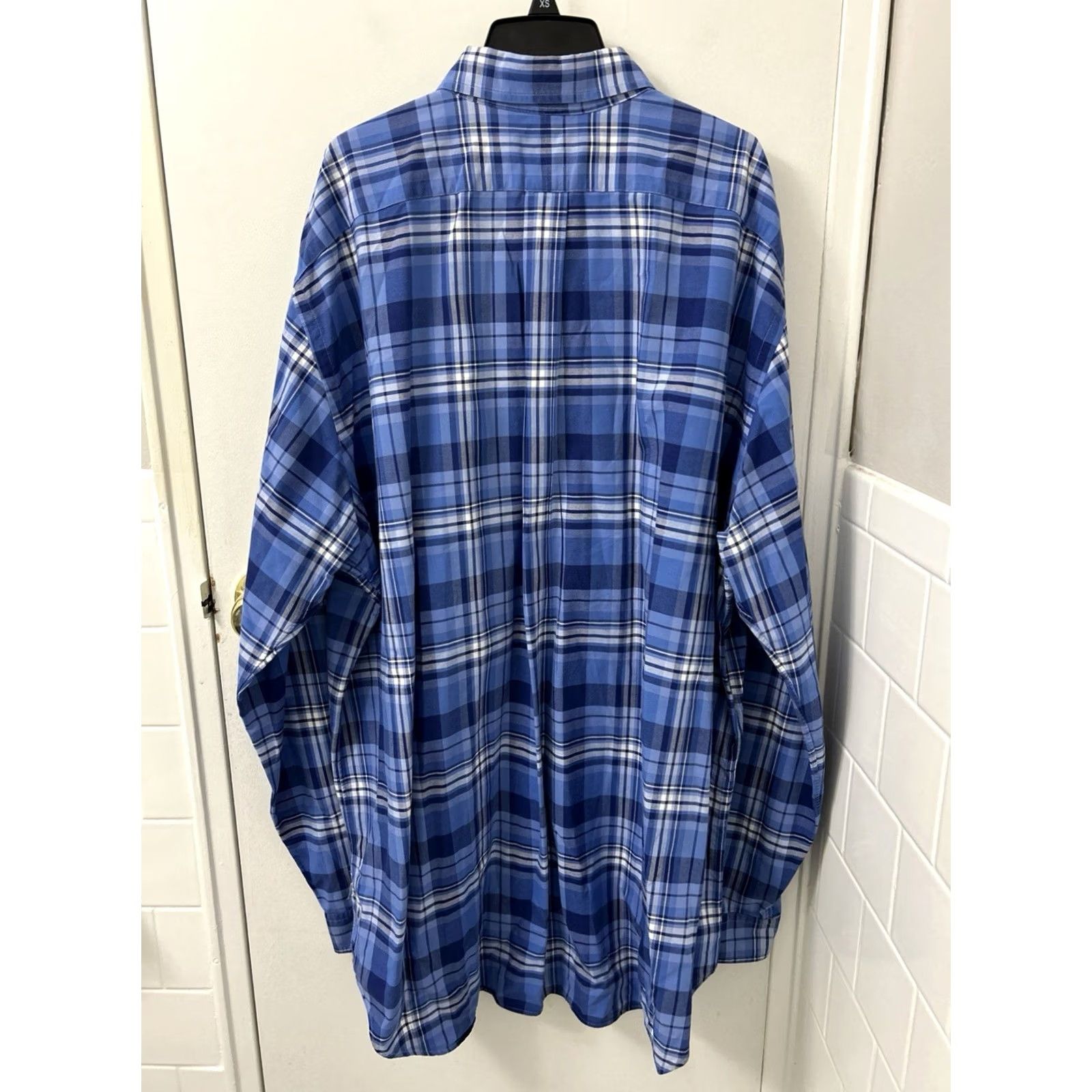 Ralph Lauren Ralph Lauren Shirt Mens 2XL Blue Plaid Oxford Button-Down Long Sleeve Logo/Classic Fit Regular Size 2XL Mens Blue Plaid Button-Up Shirt Size US XXL / EU 58 / 5 - 7 Thumbnail