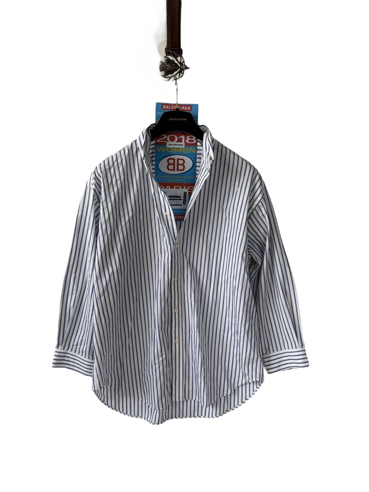 Balenciaga Balenciaga 2018 Oversized Shirt Size XS / US 0-2 / IT 36-38 - 1 Thumbnail