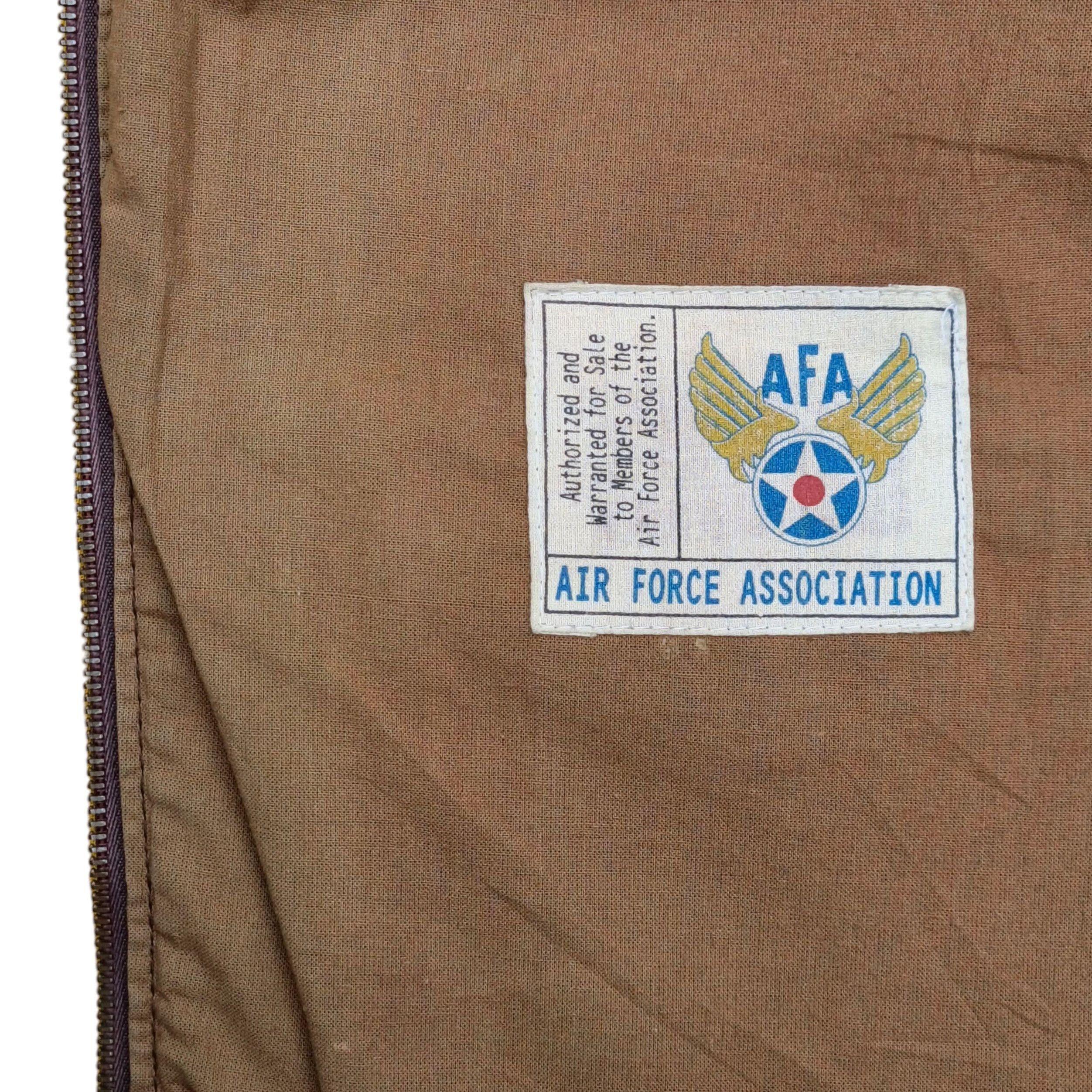 Avirex Avirex A-2 50th Aniversary Us Air Force Brown Leather Jacket Size US L / EU 52-54 / 3 - 14 Thumbnail