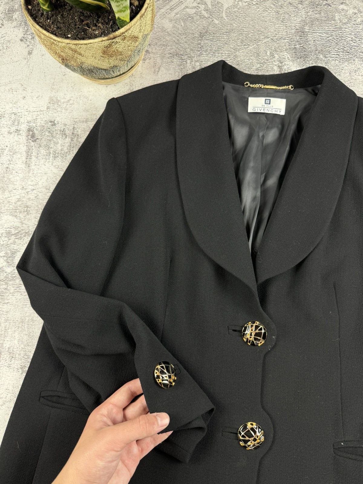 Givenchy 90S En Plus Givenchy Paris Basic 90S Blazer Suit Jacket Size XXL / US 16-18 / IT 52-54 - 5 Thumbnail