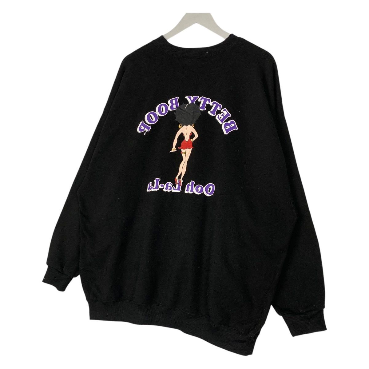Designer × Vintage Vintage Betty Boop Printed Crewneck Sweatshirt Black Size L / US 10 / IT 46 - 5 Thumbnail