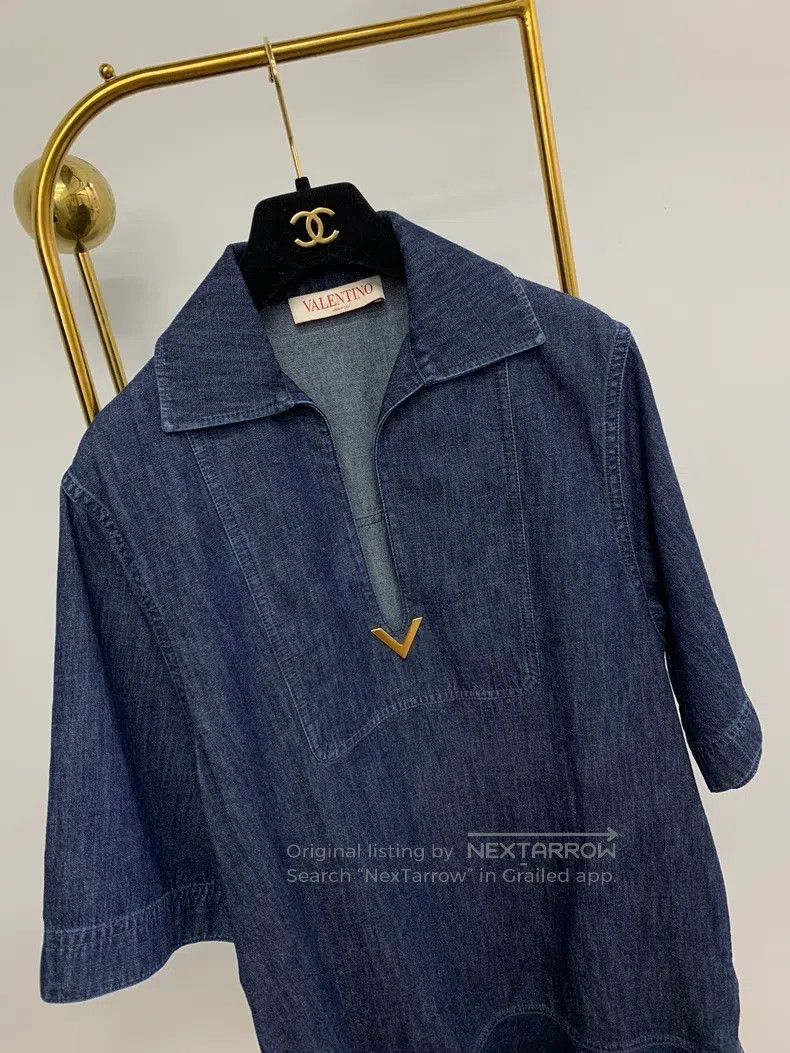 Valentino Valentino Denim dress Size M / US 6-8 / IT 42-44 - 2 Thumbnail