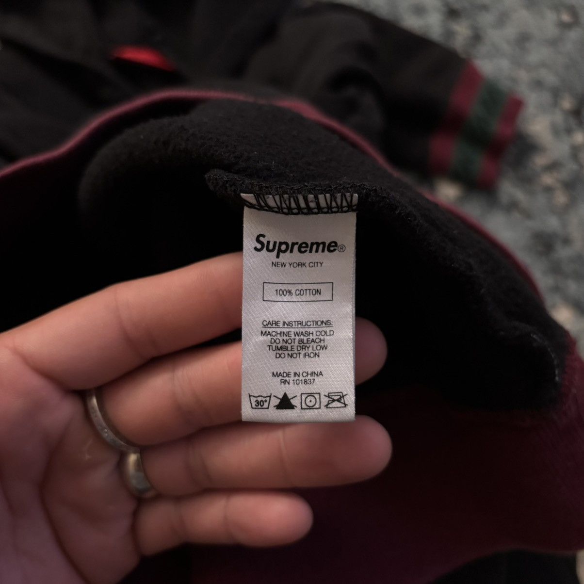 Supreme Supreme Striped Rib Hoodie Size Medium Worn Lightly Size US M / EU 48-50 / 2 - 8 Thumbnail